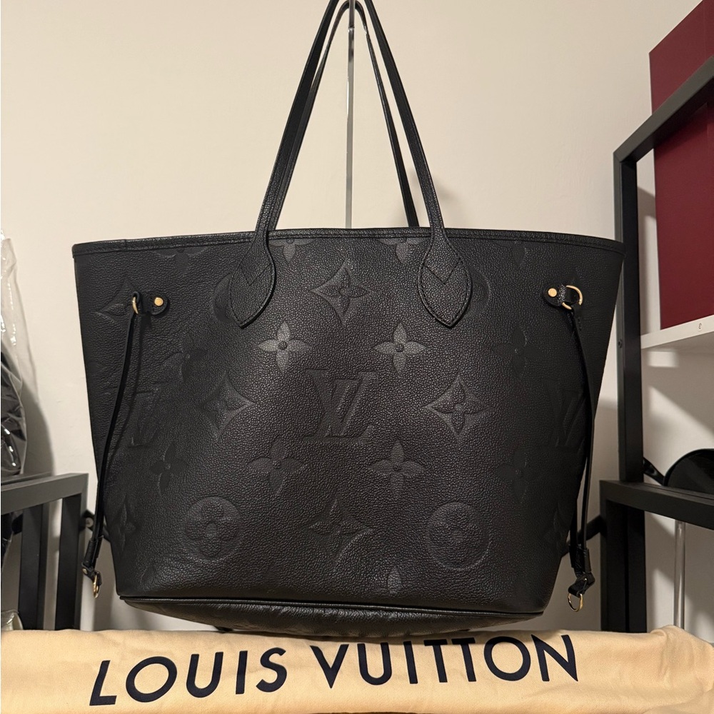 Louis Vuitton Black Embossed Tote